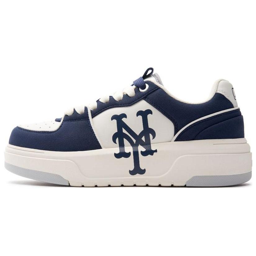 

Новые кроссовки MLB Chunky Liner с противоскользящей подошвой, износостойкие, с низким верхом, для скейтборда, унисекс, бело-синие 3ASXCLS3N-09NYS