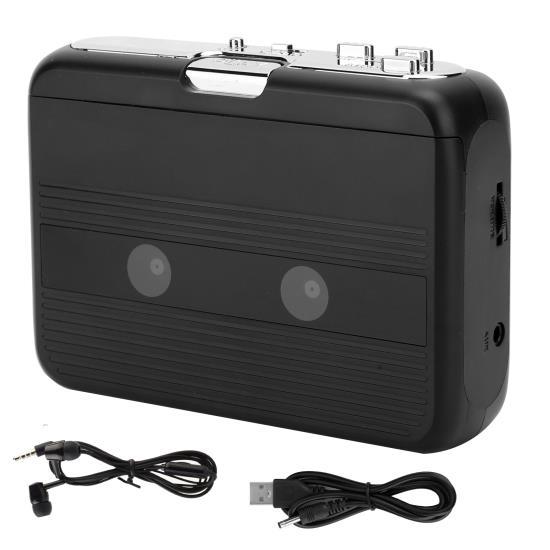 

Портативный кассетный плеер с Bluetooth, FM-радио с функцией автореверса(Нуар )