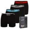 EVERLAST Men's Boxer Shorts Cotton Logo Black Set of 4