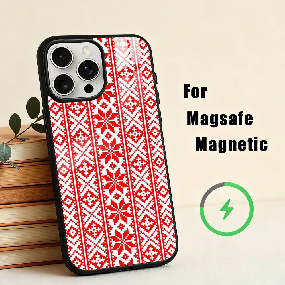 G-Ukraine O-Ornament Pattern Phone Case For iPhone17,16,15,14,13,12,11 Plus,Pro Max Magnetic For Magsafe Wireless Charging
