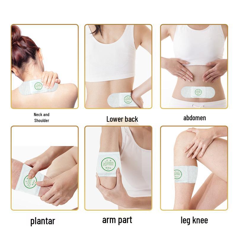 Samozahřívací Moxa náplast na úlevu od bolesti ramen, krku, kloubů, pasu, nohou a kolen