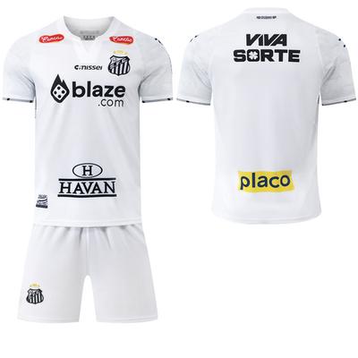 2024-25 Santos Home White Jersey #10 Neymar, Brazilian Serie A Football Jerseys