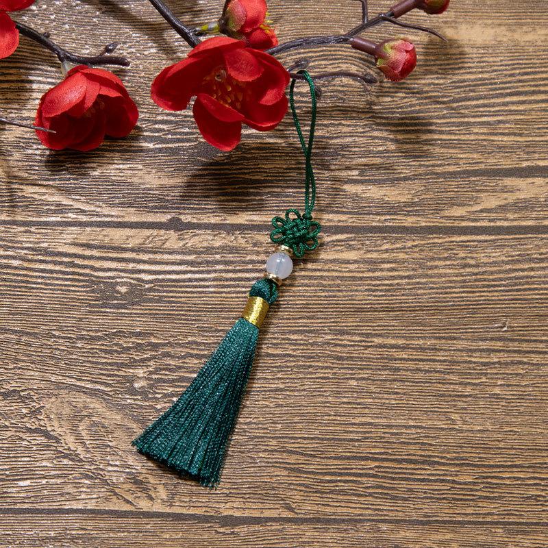 Čínský uzel Třásně Třásně Polyesterové Třásně Národní styl DIY Závěsná Třásně Záložka USB Disk Sáček Sáček Příslušenství