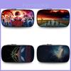 Stranger Things Pencil Case With Nylon Material For Students And Kids