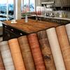 2M/3MWood Grain Home Decor Furniture Waterproof Vinyl Wall Sticker Self Adhesive PVC Wallpaper Kitchen Cabinet Door Sticker