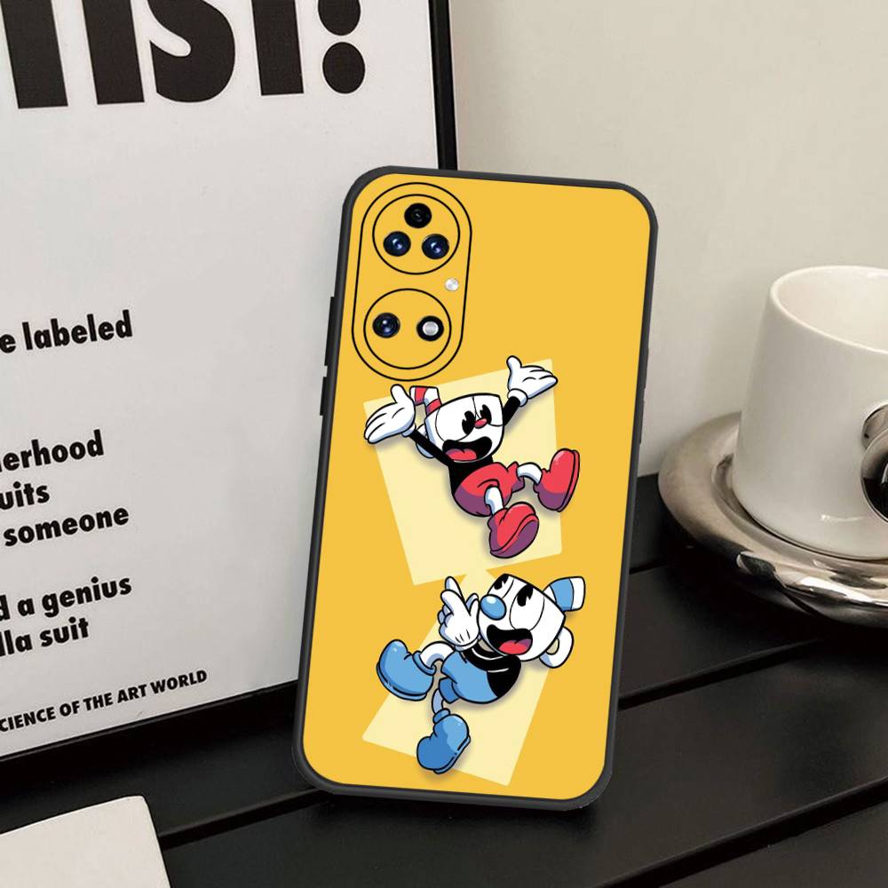 Cute Cuphead Phone Case For Huawei P 8 9 10 20 30 40 50 Pro Lite Psmart Honor 10 Lite 70 Mate 20lite