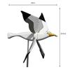 2025 New Seagull Windmill Garden Outdoor Bird Holiday Decorative Wind Spinners Personalized Courtyard Decor Gift Accessories