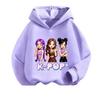 Kids' Retro Anime K-Pop Hoodie - Long Sleeve, Spring/Autumn Casual Wear for Boys & Girls