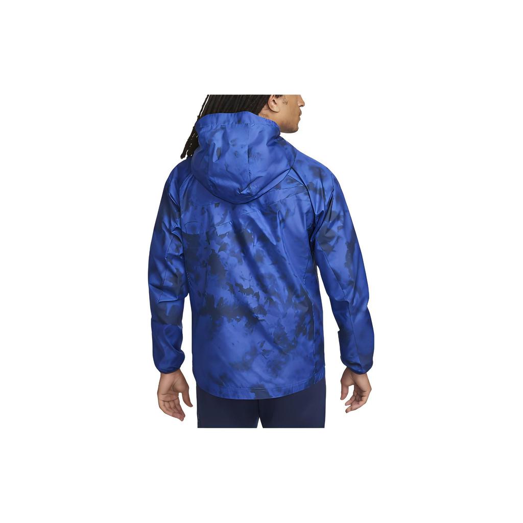 Nike Full Print Zip Hoodie Jacket Men Jackets Blue DN1084-452