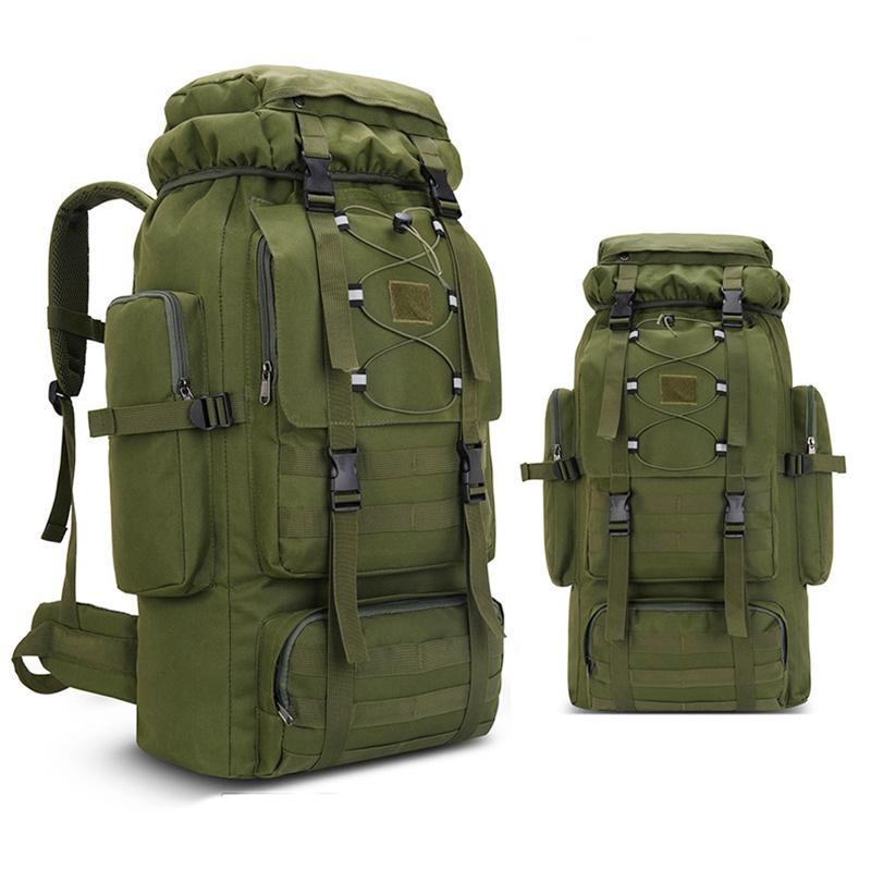 Large Camping Backpack Travel Luggage Bag 80L Men Hiking Climbing Mountaineering Shoulder Pack Molle Outdoor Rucksack