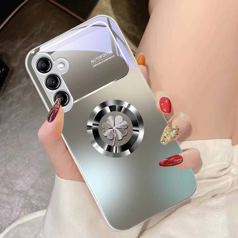 Farbverlauf-Blumen für Samsung Galaxy A14 4G 20 30 52 20S 21S 22 A32 33 34 42 50 51 53 54 70 71 72 73 5G Glas-Handyhülle