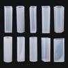 10pcs Necklace Pendant Silicone Mold for Jewelry Resin Square Cylinder Jewelry Making Tool UV Epoxy Resin Molds Keychain Mold