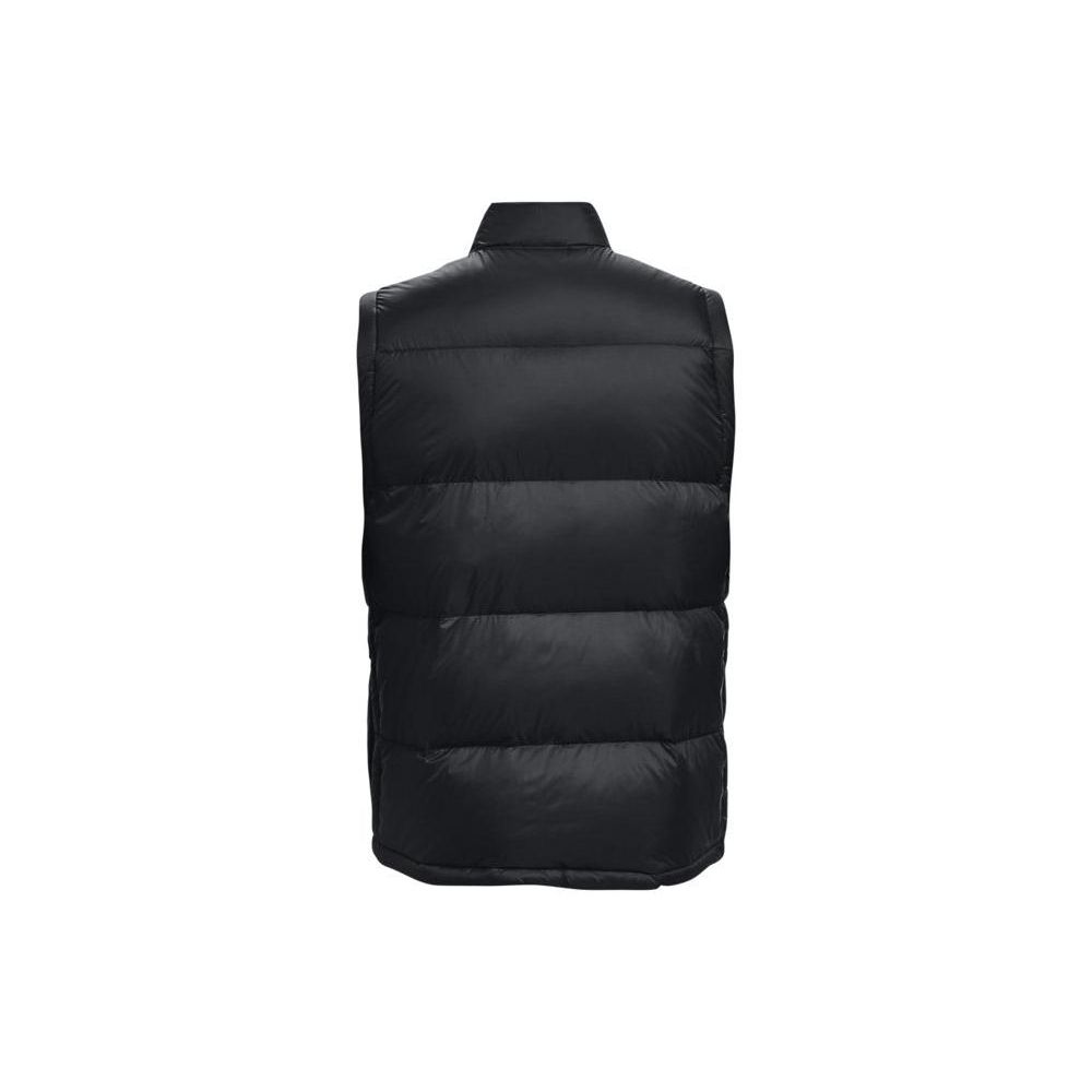 Under Armour Solid Color Baseball Collar Training Sleeveless Vest Men Vests Black 1375592-001