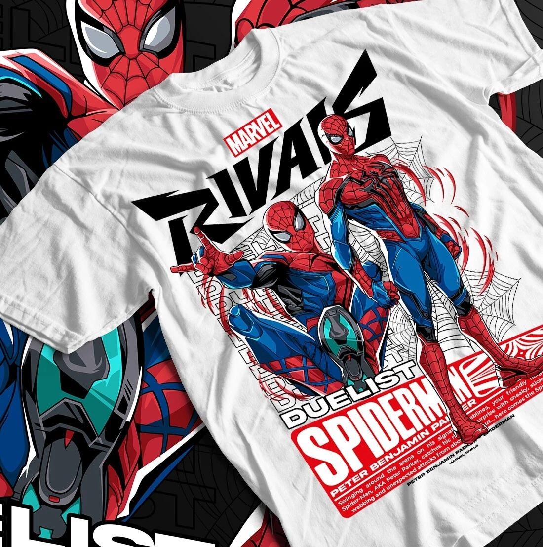 Superhero Clash Premium Tee, Retro Family Spider Shirt, Unisex Heavy Cotton S