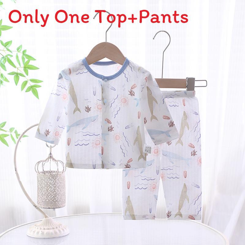 Baby Cotton Summer Pajamas Set With Anti Bacterial Fabric For Newborns And Infants
