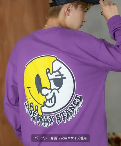[IMPROVES] [SIDEWAYSTANCE] Drip Smiley Long Sleeve T-Shirt