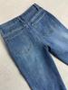 Spring 2026 Retro Blue High-Waisted Slimming Flare Jeans for Women