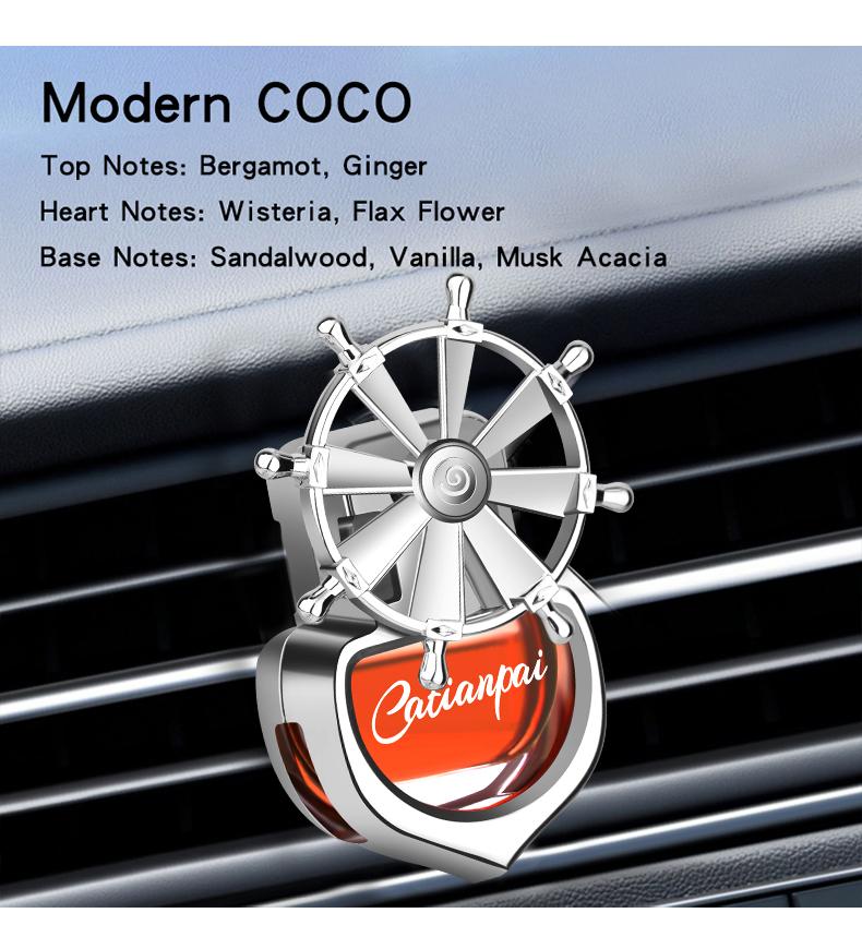 1pcs Mounted Car Fragrance Air Vents Car with Aromatherapy Essential Oil Rotating Ornaments Car Interior Decorations Christmas