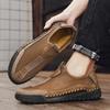 Mesh shoes men's summer explosion one pedal lazy casual shoes men's hollow breathable seam bottom non-slip soft bottom hole shoes
