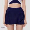 Nude Antibacterial Pleated Yoga & Running Skirt with Lining