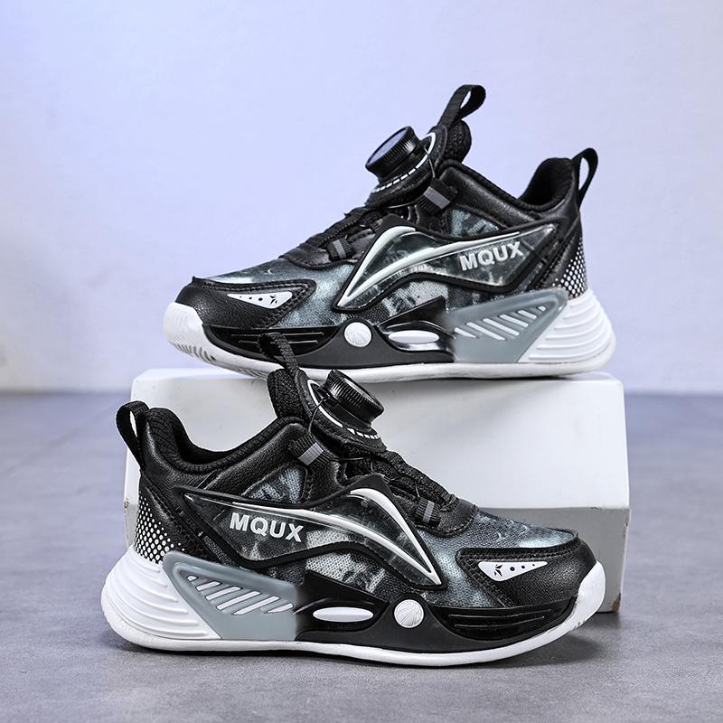

Children s basketball shoes 2025 spring new lightweight and breathable youth sports shoes older children and boys non-slip running shoes 38