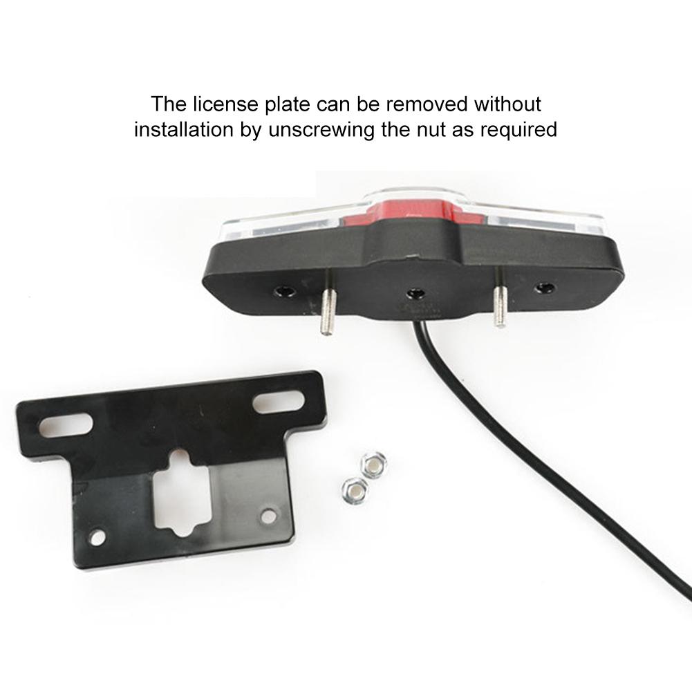 36-60V Electric Bicycle Tail Light Waterproof LED Safety Warning Rear Lamp with Turn Signal E-bike Taillight Cycling Accessories