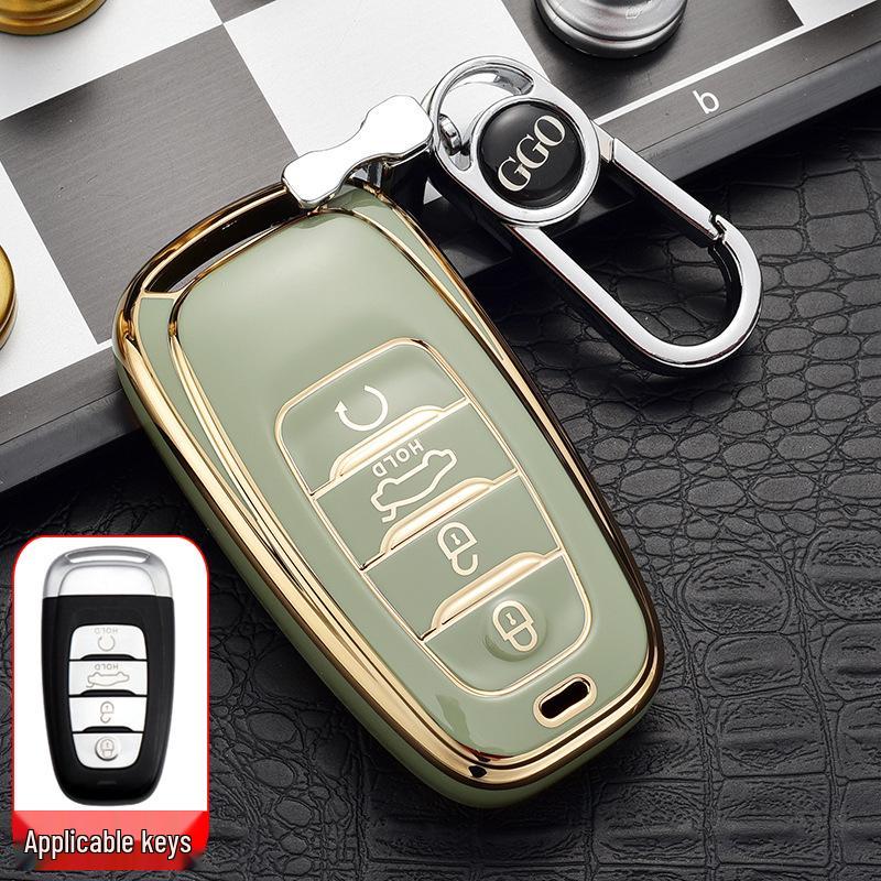 High-end Hongqi Key Case: Full Wrap, Anti-Drop, Personalized Protection for H5/EHS9 Cars