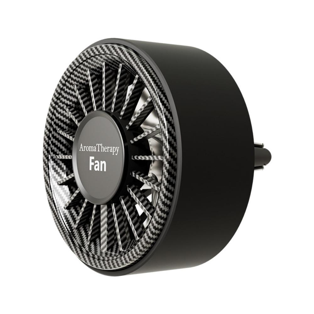 Type C Charging Car Aroma Therapy Fan Colorful Ambient Light Air Outlet Fan  For Car Air Freshener