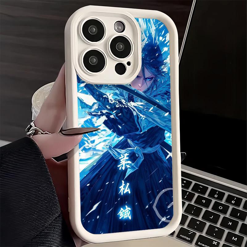 Phone Case for iPhone 17 Air 16E 15 16 Pro Max Bleach Kuchiki Rukia Cover 14 Plus 13 12 Mini Soft Shell Silicone Fundas