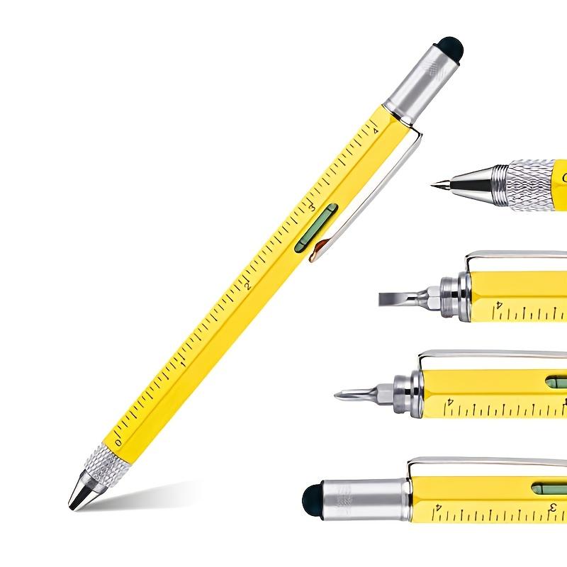 1 buc șase-în-unul șurubelniță gradienter pix instrument multifuncțional pix papetărie școlară rechizite de birou