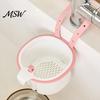 Kitchen Sink Cleaning Accessory Strainer Basket, Automatic Dumping Design, Hanging Easy Clean Gadget Faucet Food Catcher, for And Drainage Waste Trap