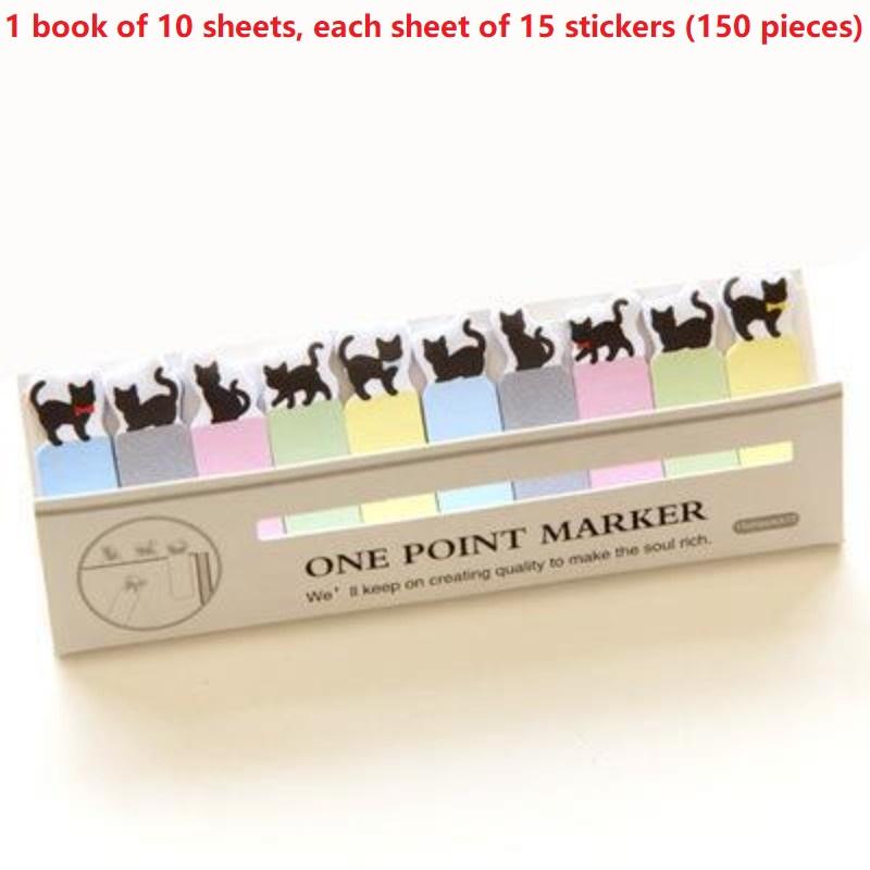 Mini Row Seats Self-adhesive Tabs Sticky Notes Reusable Kawaii Sticky Notes Notes Sheets Sets XKBQB03