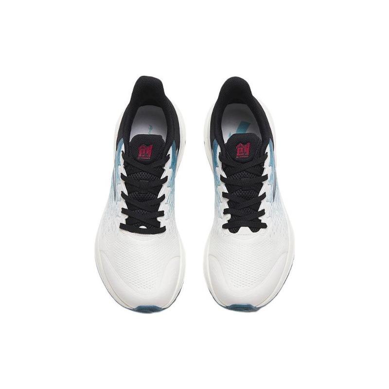 Anta Chuang 3.0 Leather Low-top Running Shoes White Blue Men's 112315586-1