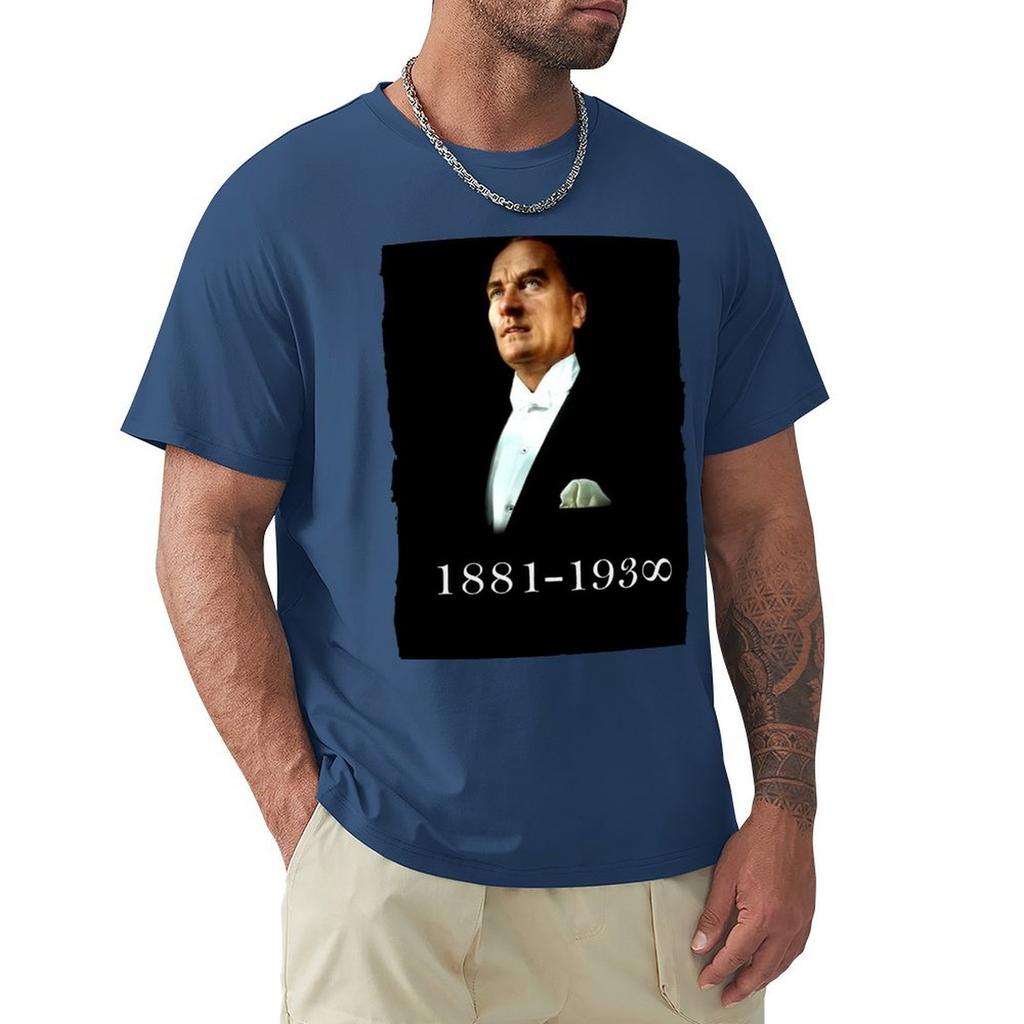 Ataturk Forever T-Shirt Korean Fashion Quick Drying Short Sleeve Tee Vintage T Shirt Men