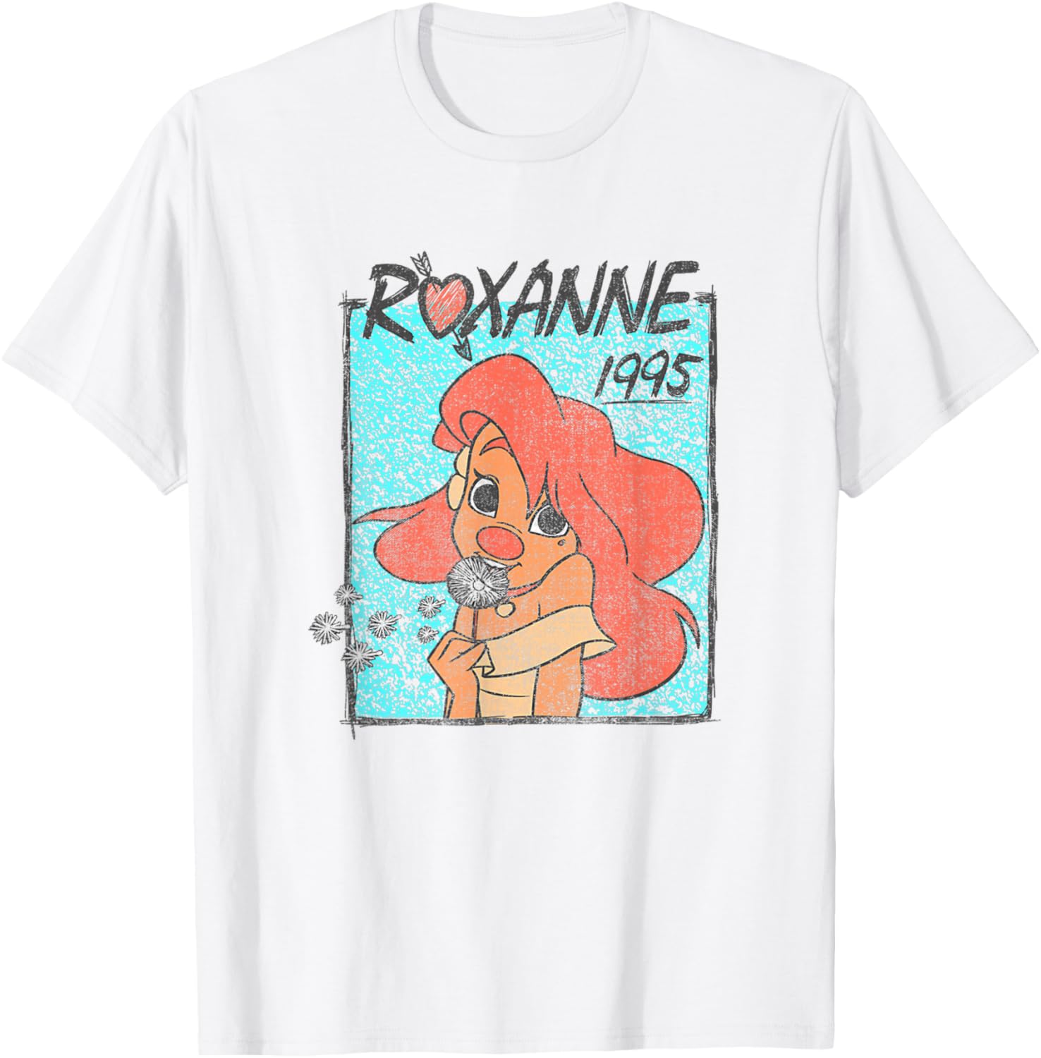 Disney A Goofy Movie 1995 Roxanne Dandelions Retro Portrait T-Shirt S разноцветный