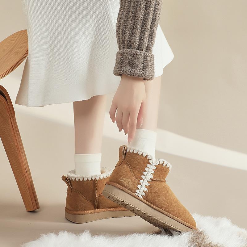 Strictly selected velvet thickened snow boots women's winter new warm fashion cotton shoes casual Northeast cotton boots 2025