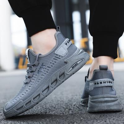 Large Size Men's Shoes 2025 Spring New Youth Trend Fly-woven Mesh Shoes Men's Comfortable Casual Shoes