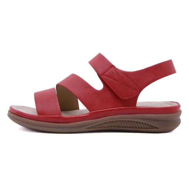 Fashion New Open Toed Sandals Platform for Summer Women's Soft Soled Casual Lightweight Retro Wedge Heel Comfortable Outdoor Sandals