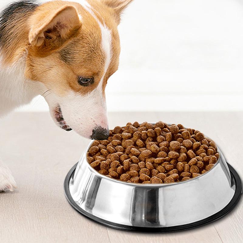 Anti-Fall Bite-Resistant Stainless Steel Pet Bowl