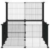 20 piece Pet Cage with Door Black 35x35 cm Steel