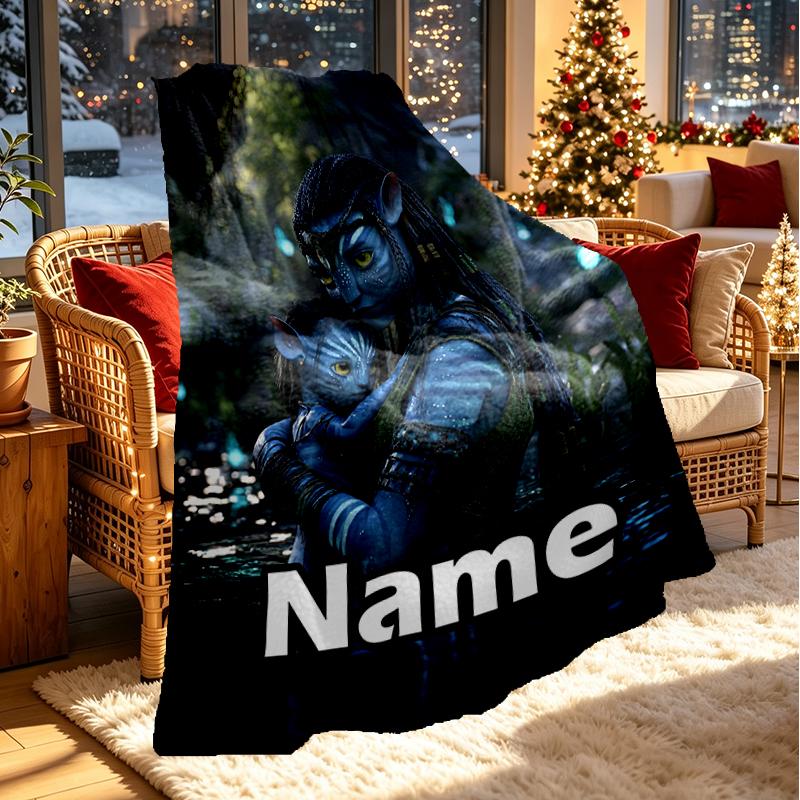 Individuelle personalisierte Decke mit Avatar-Druck, Heimdekoration, Schlafzimmer, Sofa, Camping, Couch, Geschenke für Geburtstag Weihnachten