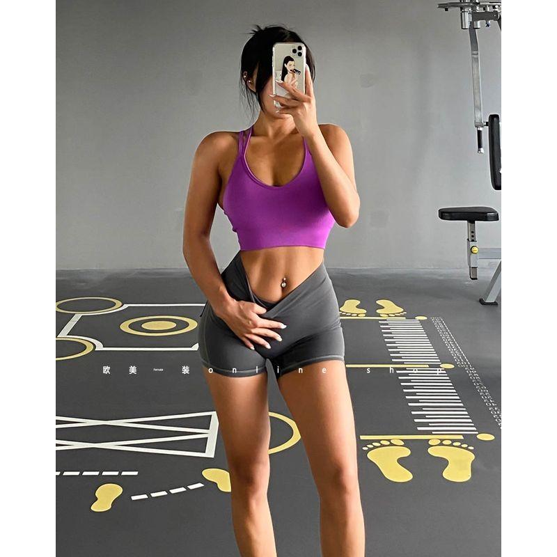 Special Offer Fashion Fluorescent Color Knitting Training Outwear Yoga