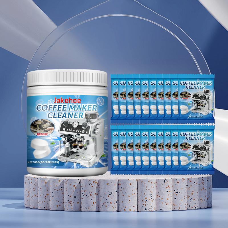 Coffee Maker Cleaning Tablets for Brew Head and Filter Pipeline Protects Machine Health Perfect for Espresso and Drip Makers