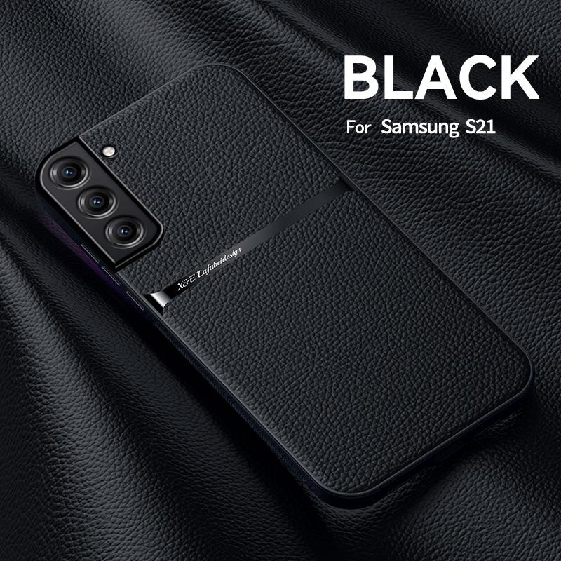 Luxury Magnetic Leather Solid Color Phone Case For Samsung Galaxy A54 A52 A53 A25 A34 A52S M34 S21 Shockproof Back Cover