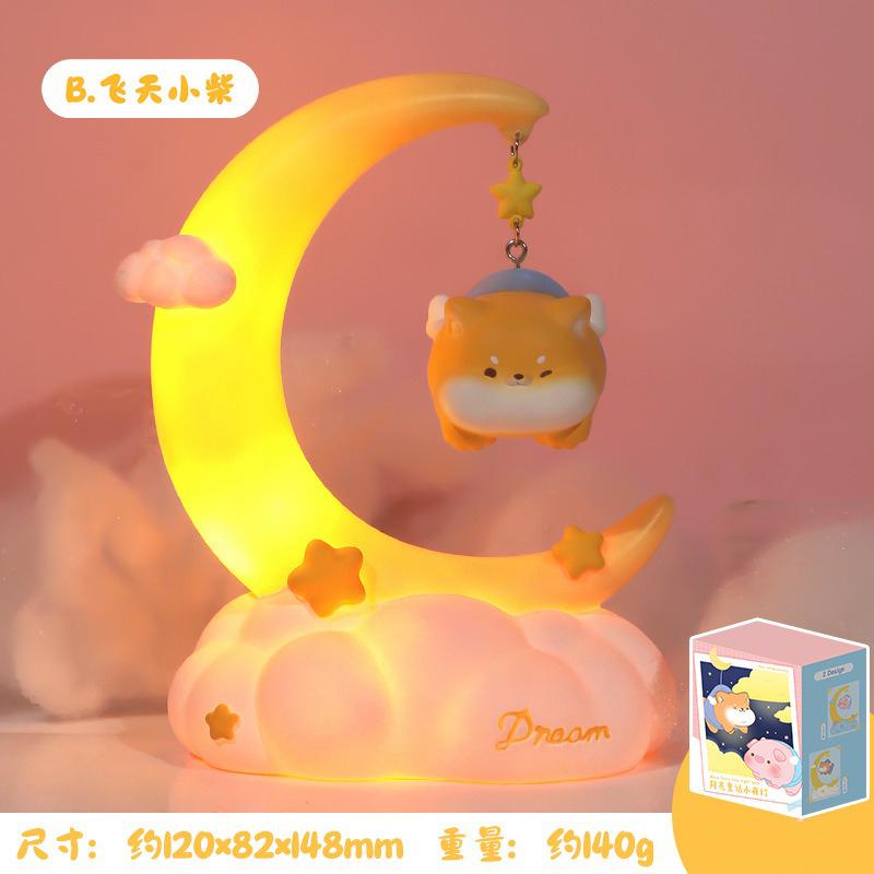 Creative Gift Sweetheart Puppy Night Light Cute Cartoon Bedroom Desktop Light Decoration Kid Birthday Gift