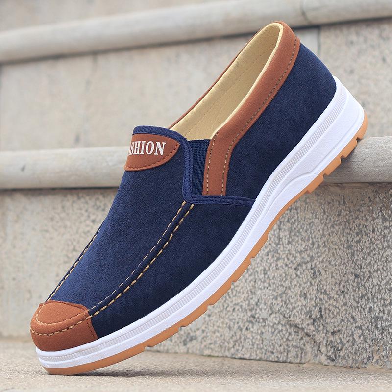 Men's Summer Breathable Non-Slip Canvas Shoes - Comfortable Casual Work Footwear