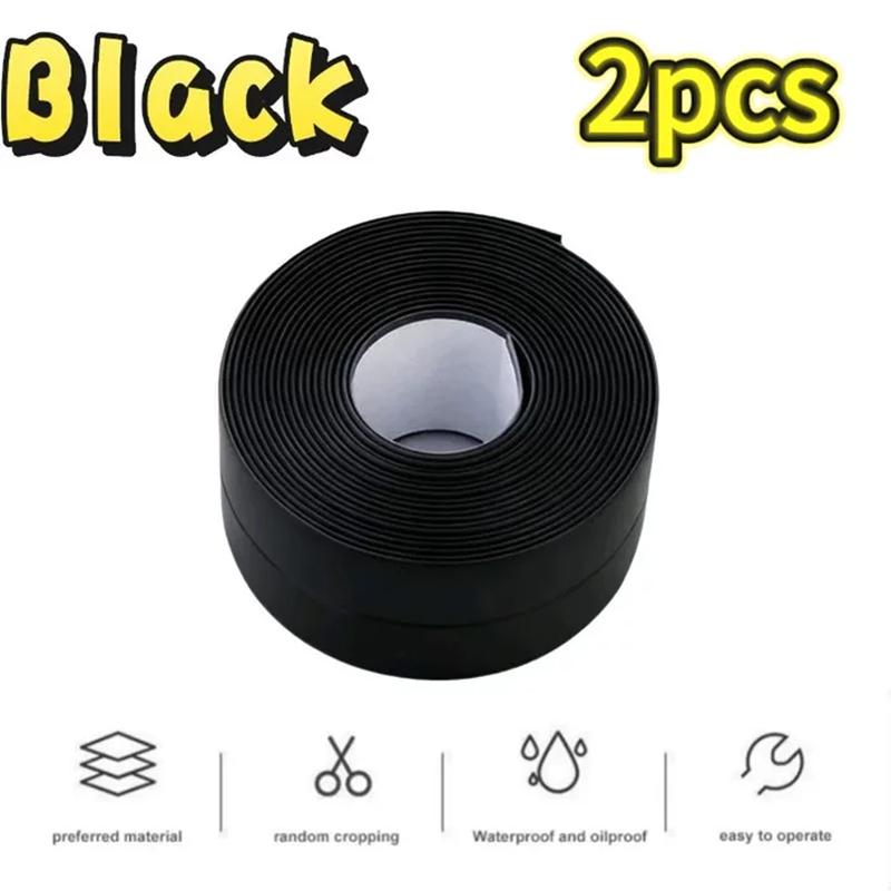 1/2/3 Roll of Kitchen Anti-mold and Waterproof Tape, Moisture-proof Kitchen and Bathroom Sink Gap, Beautiful Seam Toilet Sticker