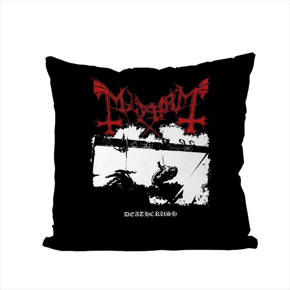 Band MMayhem Pillow Case For Car Sofa Decorative Home Doublesided Print Plush Square Throw Pillow Cushion Cover