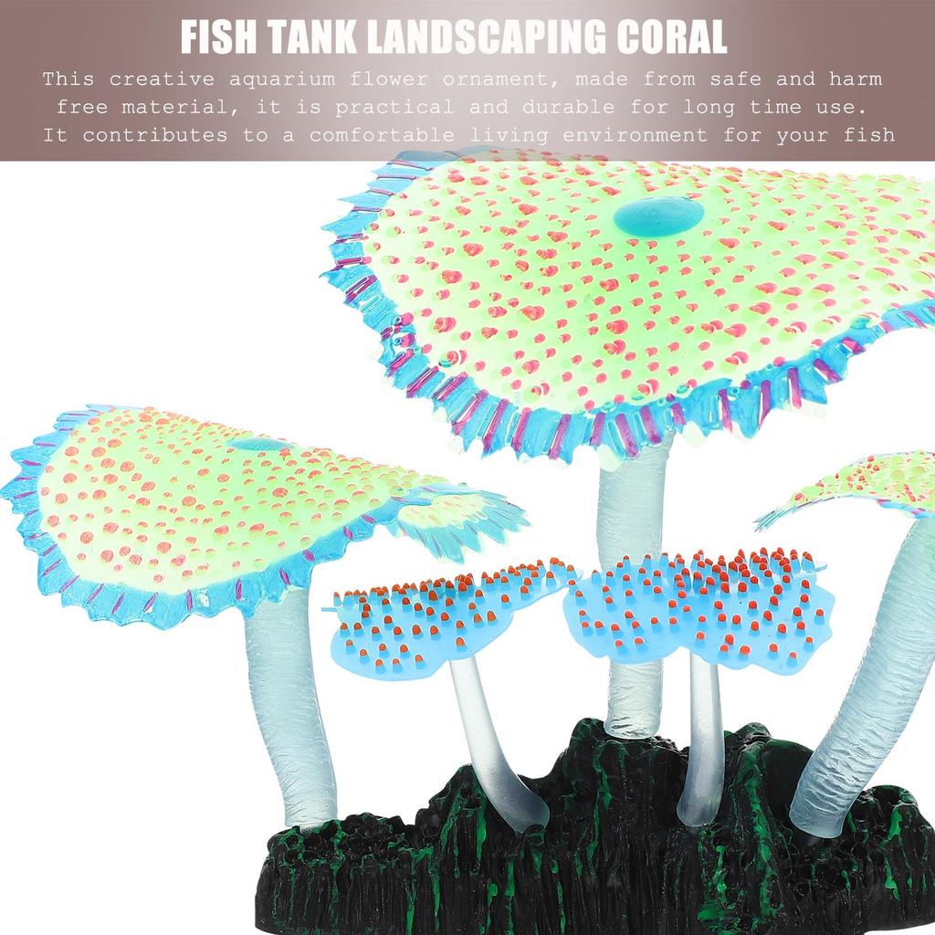 Aquarium Fake Coral Fish Tank Artificial Plant Decor Natural Style Aquatic Plant Adornment Aquarium Decor Fish Tank Decorations