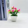 Orchid Simulation Potted Plastic Fake Flower Furniture Living Room Ornaments Car